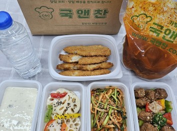 오늘의반찬 5종세트(육개장,생선까스&타르소스,미트볼찹조림,연근유자샐러드,미나리무생채)