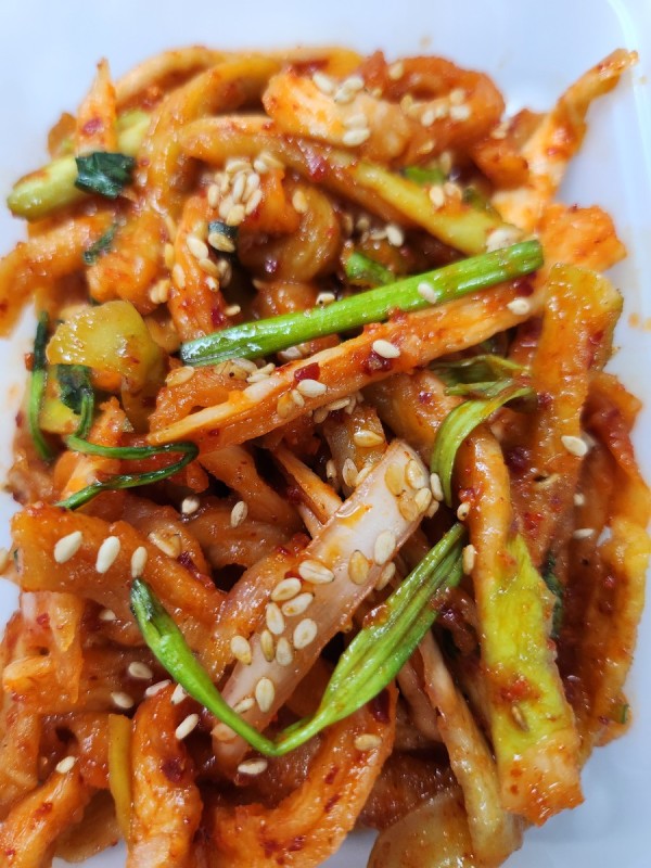 미나리무말랭이무침