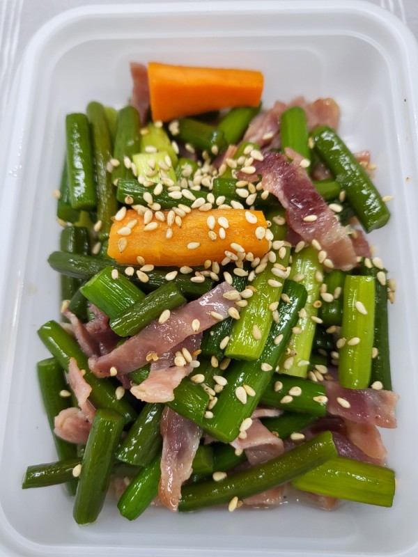 베이컨마늘쫑볶음