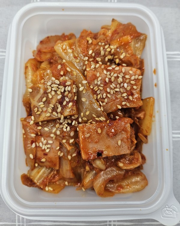 햄김치볶음