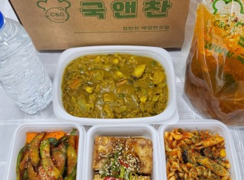 오늘의반찬 5종세트(파육개장,카레라이스,토마토푸실리파스타,간장두부조림,오이양파무침)