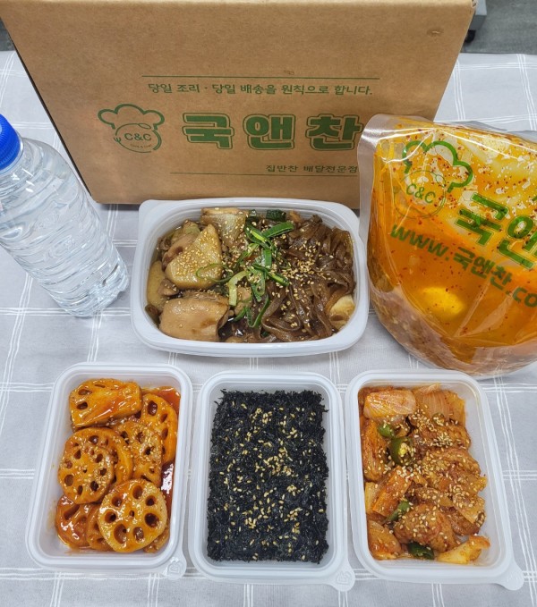 오늘의반찬 5종세트(해물순두부찌개,안동찜닭,매콤볼어묵볶음,건파래볶음,고추장연근조림)